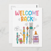 Retour de bienvenue (vertical) - Carte postale (Devant / Derrière)