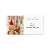 Retour de Noël/ Étiquette de adresse de livraison (Devant)