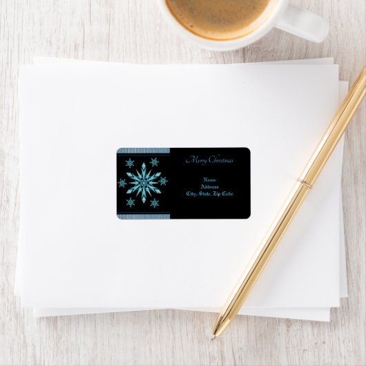 Retour de Noël/ Étiquette de adresse de livraison (En situation)