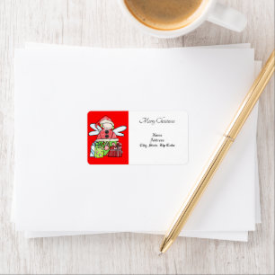 Retour de Noël/ Étiquette de adresse de livraison