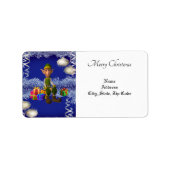 Retour de Noël/ Étiquette de adresse de livraison, (Devant)