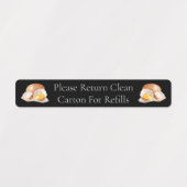 Retour Karton Eierdoos Label (Design 1)