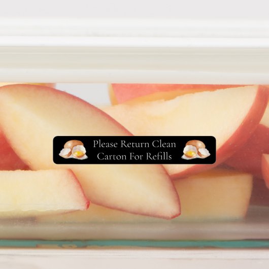 Retour Karton Eierdoos Label (Aangebracht)