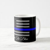 RETOUR LE BLEUE SOUTIEN POLICE CAFÉ MUG (Devant droit)
