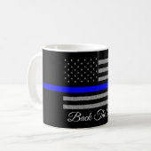 RETOUR LE BLEUE SOUTIEN POLICE CAFÉ MUG (Devant gauche)