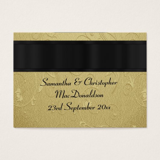 Retour, or mariage faveur merci tag (Devant)