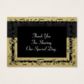 Retour, or mariage faveur merci tag (Dos)