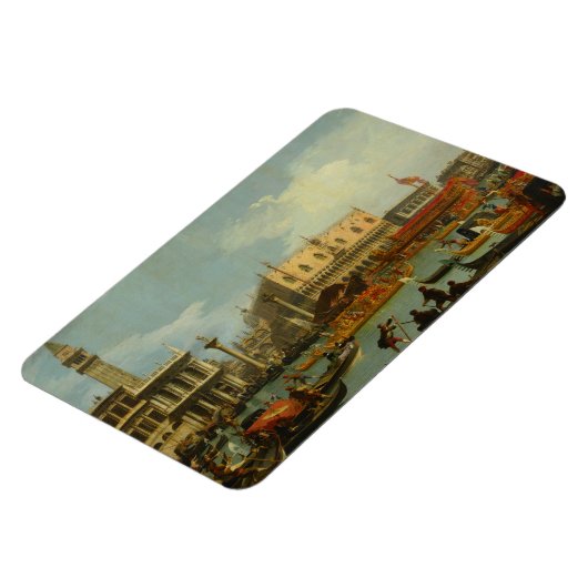 Retour Palazzo Ducale Canaletto Fine Bucentaur Magneet (Linkerzijde)