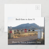 Retour Porte à la zone 51 Carte postale photo (Devant / Derrière)