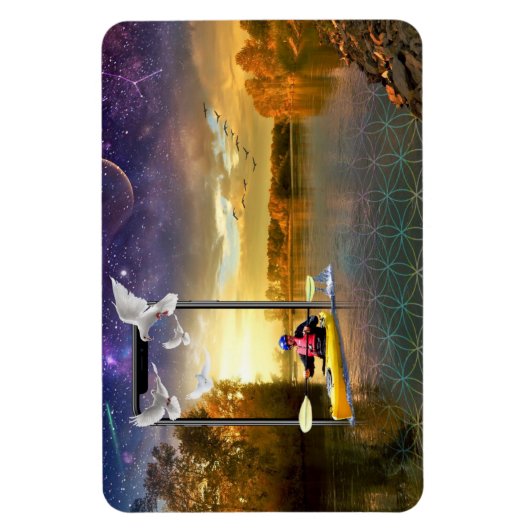 Retour Sur Mon Jeu Om Game Flexible Photo Magnet (Vertical)