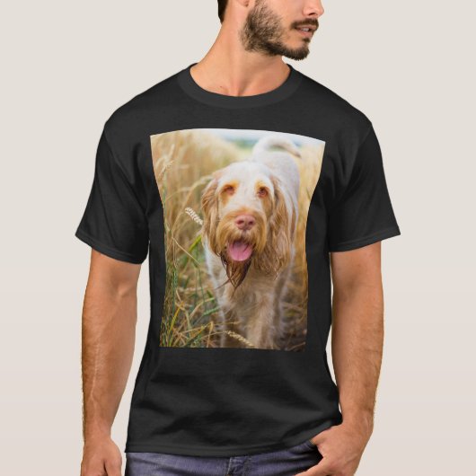 Retour vers vous Spinone Graphic T-Shirt (Devant)