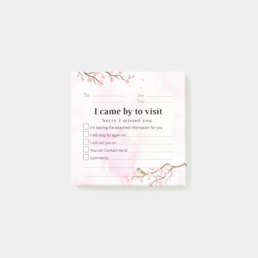 Retour Visite Post-it Note 01 (Devant)