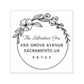 Retouradres Aangepaste scriptfamilie Zelfinktende Stempel (Design)