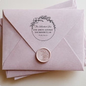 Retouradres Aangepaste scriptfamilie Zelfinktende Stempel