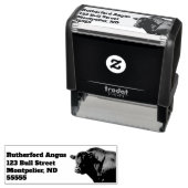 Retouradres Angus Bull Zelfinktende Stempel (In situ)