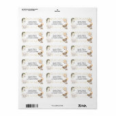 Retouradres baby shower etiket (Full Sheet)