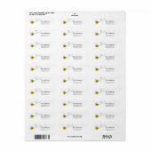 Retouradres bijen etiket (Full Sheet)