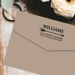 Retouradres Boho Arrow Zelfinktende Stempel