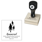 Retouradres bomen 	rubberstempel (Gestempeld)