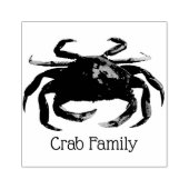 Retouradres Crab Family Rubberstempel (Afrduk)