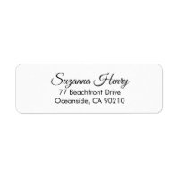 Retouradres _elegant handschrift retouradres