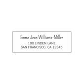 Retouradres Elegant Modern Clean Script Zelfinktende Stempel (Design)