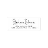 Retouradres Elegante Typografie Moderne Chic Zelfinktende Stempel (Design)