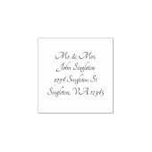  retouradres Etiket Rubberstempel (Afrduk)