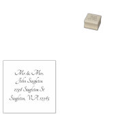 retouradres Etiket Rubberstempel Rubberstempel (Gestempeld)