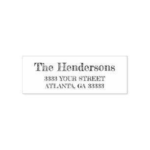 Retouradres handschets  zelfinktende stempel