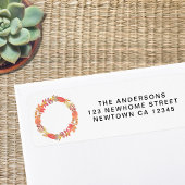 Retouradres herfst etiket