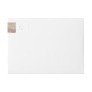 Retouradres huwelijksmonogram