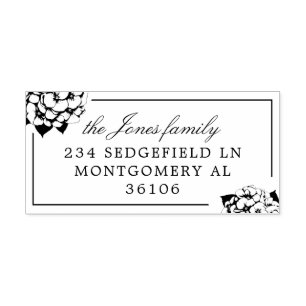 Retouradres Hydrangea Bloem Zelfinktende Stempel