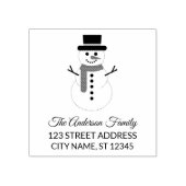 Retouradres | Kerstman gepersonaliseerd Rubberstempel (Afrduk)