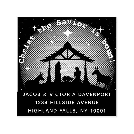 Retouradres kerstschrijfmachine  zelfinktende stempel (Design)