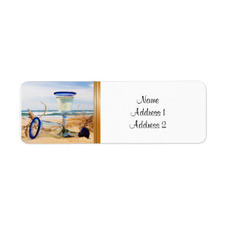 Retouradres Label Beach Bruiloft