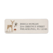 Retouradres Label Boho Woodland (Voorkant)