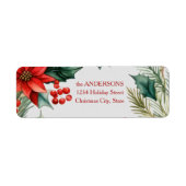 Retouradres label Kerstkrans (Voorkant)