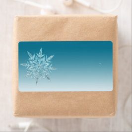 Retouradres Label Snowflake.