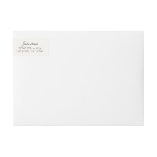 Retouradres Label Wrap Vertrouw op de Heer Spreuke