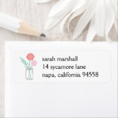 Retouradres labels | Botanische Mason Jar (Insitu)