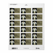 Retouradres labels. engel etiket (Full Sheet)