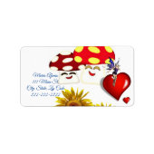 Retouradres Labels zonnebloempitten (Voorkant)