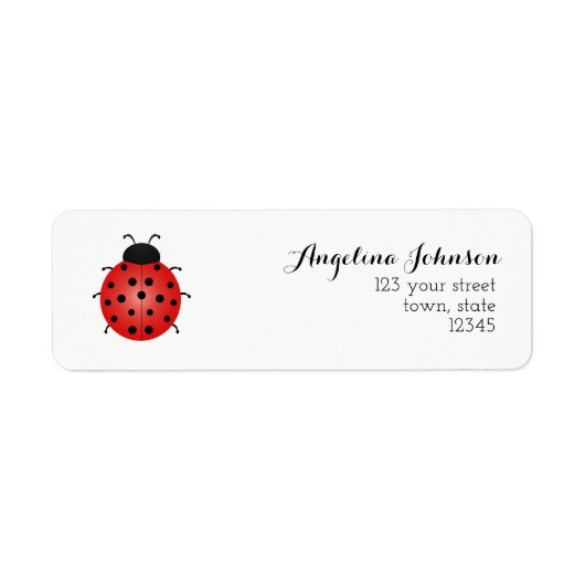 Retouradres Ladybug Etiket (Voorkant)
