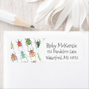 Retouradres Love Bugs Etiket