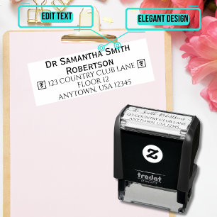 Retouradres met medisch symbool  zelfinktende stempel