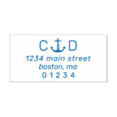 Retouradres Minimalistisch koppel Creëer uw eigen Zelfinktende Stempel (Design)