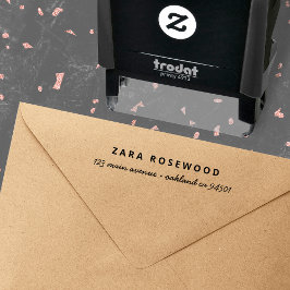 Retouradres | Modern minimalistisch stijlvol scrip Zelfinktende Stempel