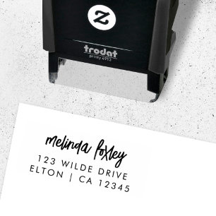 Retouradres Modern stijlvol tonerscript Zelfinktende Stempel