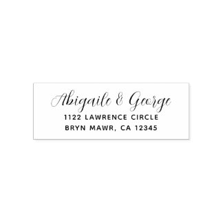 Retouradres Moderne zelfversterkende rubberen stem Zelfinktende Stempel